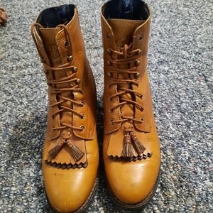 Ariat womens lace up leather boots